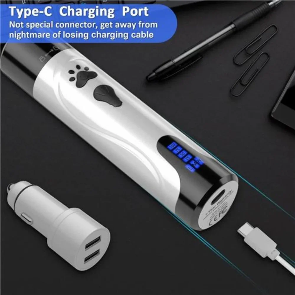 Dog Nail Trimmers and Clippers Kit, Electric Pet Nail Grinder, Rechargeable,